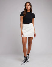 Load image into Gallery viewer, Belle Cord Skirt - Vintage White
