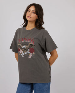 Fearless Oversized tee - Charcoal