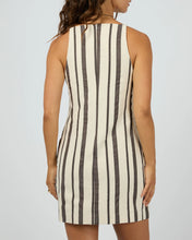 Load image into Gallery viewer, Rosa Stripe Mini Dress - Brwn Stripe