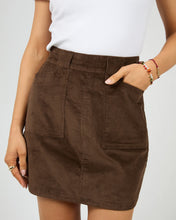 Load image into Gallery viewer, Parker Cord Skirt - Brown