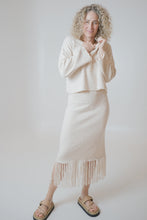 Load image into Gallery viewer, Lisa Honey Butter Tassel Skirt