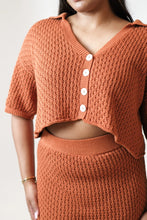 Load image into Gallery viewer, Devi Crochet Skirt Rust