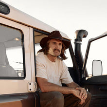 Load image into Gallery viewer, Anderson Brown | Packable Wide Brim Fedora Hat