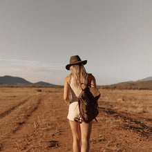 Load image into Gallery viewer, Anderson Olive Green / Packable Wide Brim Fedora