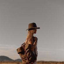 Load image into Gallery viewer, Anderson Olive Green / Packable Wide Brim Fedora