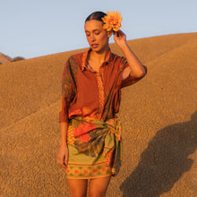 Load image into Gallery viewer, Cuban Tropical Shirt - Coffee