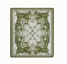 Load image into Gallery viewer, Ornate Floral Throw - Fern