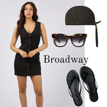 Load image into Gallery viewer, Broadway Mini Dress - Black