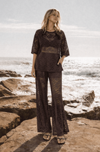 Load image into Gallery viewer, Desi Lace Top - Choc