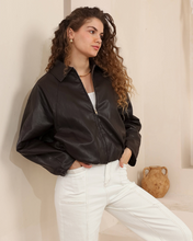 Load image into Gallery viewer, Becky PU Jacket - Brown