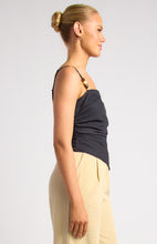 Load image into Gallery viewer, Alyssa Beaded Top - black