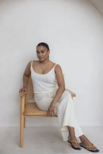 Load image into Gallery viewer, Cotton Crochet Wide Leg Pants Cream
