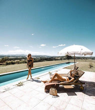 Load image into Gallery viewer, BUSINESS & PLEASURE PREMIUM BEACH UMBRELLA AUSTRALIA - ANTIQUE WHITE - Bohemian Sundays, Business and Pleasure Co., Buy Boho Bohemian Clothing Online Australia, Kivari, Arnhem, Rowie, Will an