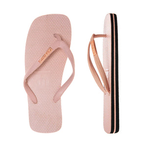 Designer Flip Flops - Pink/Rose Gold
