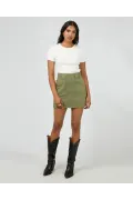 Load image into Gallery viewer, Becca Skirt - Khaki
