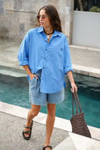 Load image into Gallery viewer, Peta Oversized Shirt - Amalfi Blue
