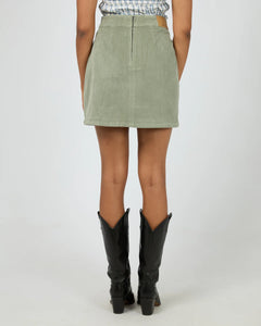 Emma Cord Skirt - Khaki