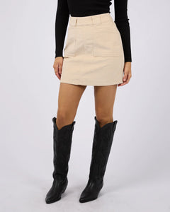 Emma cord Skirt - Vanilla