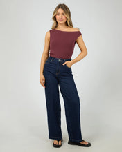 Load image into Gallery viewer, Kylie Off Shoulder Top - Burg
