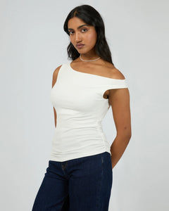 Kylie Off Shoulder Top - White