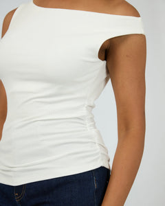 Kylie Off Shoulder Top - White