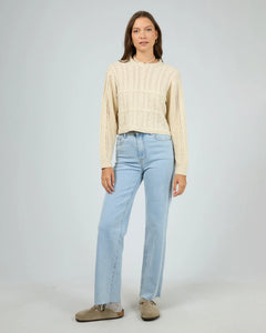 Whitney Knit Sweater - Vanilla