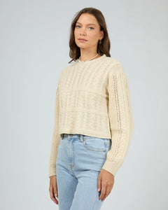 Whitney Knit Sweater - Vanilla