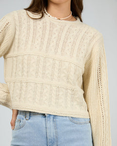 Whitney Knit Sweater - Vanilla