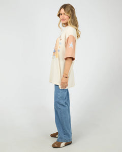 Sun Salt Sea Oversized Tee -  Vanilla