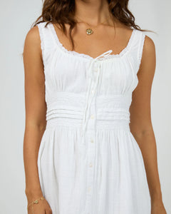 Dusty Mini Dress - White