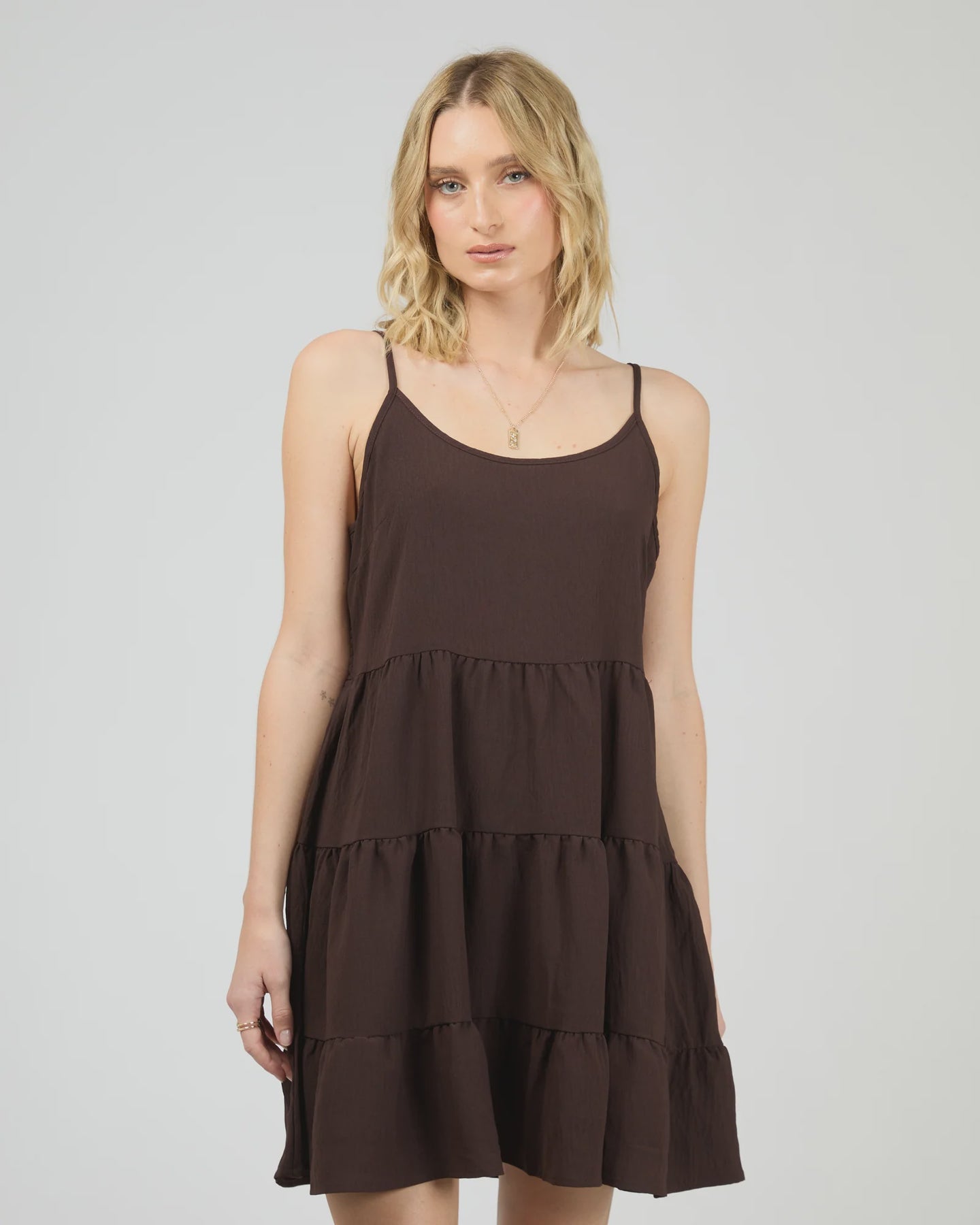 Cabana Mini Dress - Brwn