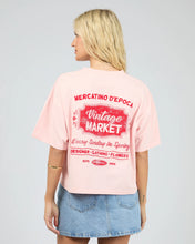 Load image into Gallery viewer, Market Relaxed Crop Tee Pale Pink
