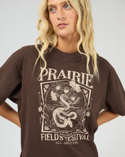 Load image into Gallery viewer, Prairie Relaxed Tee - Brown
