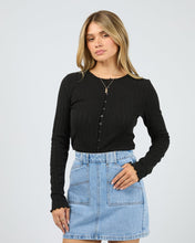 Load image into Gallery viewer, Tarni Knit Top - Black
