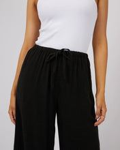 Load image into Gallery viewer, Luxe Linen Pant - Blk
