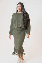 Load image into Gallery viewer, Ami Flared Long Sleeve Top Khaki
