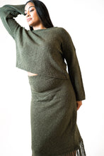 Load image into Gallery viewer, Ami Flared Long Sleeve Top Khaki
