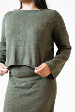 Load image into Gallery viewer, Ami Flared Long Sleeve Top Khaki

