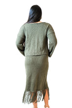 Load image into Gallery viewer, Ami Flared Long Sleeve Top Khaki
