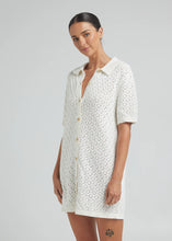 Load image into Gallery viewer, Mimosa Knit Shirt Dress - Gardenia
