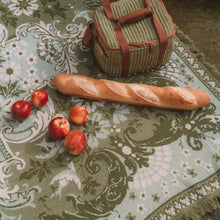 Load image into Gallery viewer, Ornate Floral Throw - Fern
