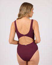 Load image into Gallery viewer, Phoenix rib Underwire One pc - Wine

