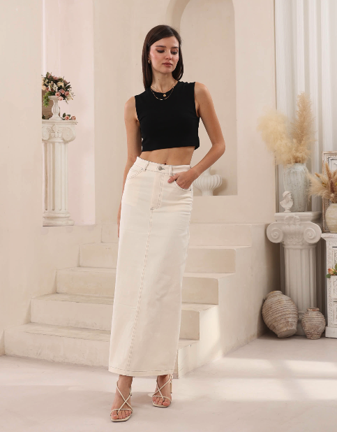 Harlow Skirt - Cream
