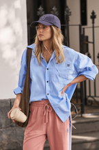 Load image into Gallery viewer, Peta Oversized Shirt - Sky Blue
