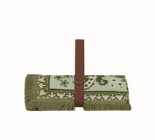 Load image into Gallery viewer, Ornate Floral Throw - Fern
