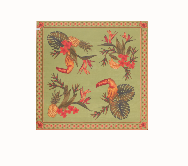 Cuban Tropical Sarong - Lime