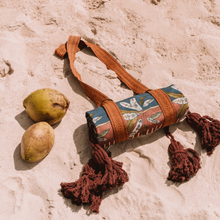 Load image into Gallery viewer, Eye of the Jungle Picnic Rug - Lagoon
