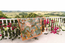 Load image into Gallery viewer, Woven Throw -  Flora  - Apricot
