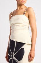 Load image into Gallery viewer, Alyssa Beaded Top - Cream
