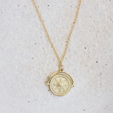 Load image into Gallery viewer, Golden Compass Necklace - Bohemian Sundays, Sun Soul, Buy Boho Bohemian Clothing Online Australia, Kivari, Arnhem, Rowie, Will and Bear, Wandering Folk, Skinned, Barefoot Blonde
